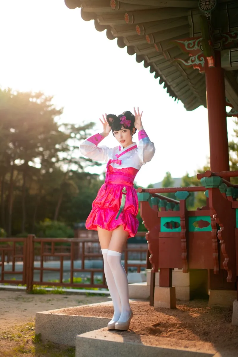 阿狸cos：这就是高丽风情九尾妖狐，你懂吗